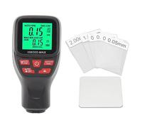 Coating Thickness Paint Thickness Digital Coating Thickness Tester High Accuracy Measuring Tool for Metal Coating Film Paint 0 2000um Suitable for Automotive Manufacturing (Black)