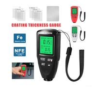 Coating Thickness Tester Digital Gauge Meter 0 2000um for Measuring Paint, Enamel, Chromium Coatings on Steel and Aluminum Surfaces (black)