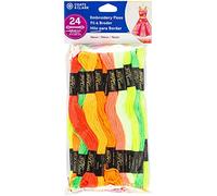 Coats & Clark 6-Strand Embroidery Floss Pack 24/Pkg-Neons