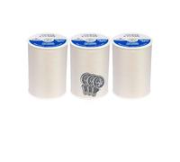 Coats & Clark Dual Duty All Purpose Sewing Thread 230A 400 Yards Each Spool 3 Pack Bundle with Bella's Crafts Needle Threaders (Natural)