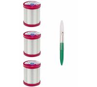Coats & Clark Sewing Thread Transparent Polyester Thread Size .004 400 Yards (3-Pack) Clear S995-9900-3P with Sturdy Seam Ripper
