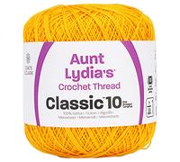 Coats Crochet - 154.0421 Classic Crochet Thread, 1 Pack, Goldenrod