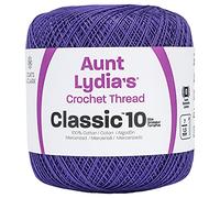Coats Crochet Aunt Lydia's Crochet, Cotton Classic Size 10, Violet