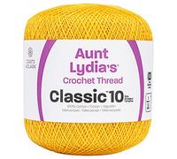 Coats Crochet Classic Crochet Thread, 1 Pack, Golden Yellow, 2 Ounce
