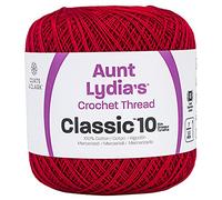 Coats Crochet Red Heart Classic Crochet Thread, 10, Cardinal