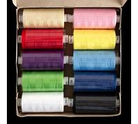 Coats Moon Assorted Sewing Thread - Box of 10 reels