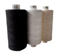 Coats Moon Thread - Repair/Essential Set of 3 Cops (1000 Yards Each) - All-Purpose Polyester Sewing Thread - Multiple Colour Options (Black,Natural,Cream)