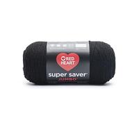 Coats Yarn Acrylic Blend Red Heart Super Saver Yarn-Black