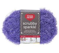 Coats: Yarn RED Heart Scrubby Sparkle Yarn, Grape,14.85 x 8.89 x 8.89 cm