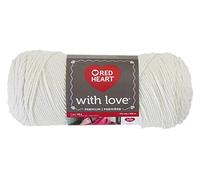 Coats Yarn Red Heart with Love Yarn-Eggshell, Other, Multicoloured, 9.62 x 24.86 x 9.62 cm