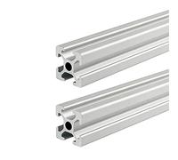 Coavoo 2020 Aluminium Extrusion 280mm Length T Slot Silver, （2Pcs / Pack） Aluminium Profile 20mm x 20mm 20 Series European Standard Anodized Frame for 3D Printer Parts and CNC DIY