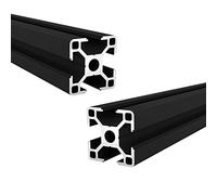 Coavoo 3030 Aluminium Extrusion 390mm Length T Slot Black, （2Pcs / Pack） Aluminium Profile 30mm x 30mm 30 Series European Standard Anodized Frame for 3D Printer Parts and CNC DIY
