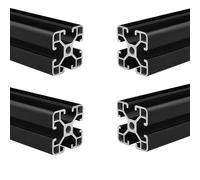Coavoo 4040 Aluminium Extrusion 300mm Length T Slot Black, （4Pcs / Pack） Aluminium Profile 40mm x 40mm 40 Series European Standard Anodized Frame for 3D Printer Parts and CNC