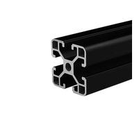 Coavoo 4040 Aluminium Extrusion 6.3 inch / 160mm Length T Slot Black 1 Pack, Extruded Aluminium 40mm x 40mm 40 Series T Type Profiles Anodized European Standard Linear Rail Frame 1Pcs