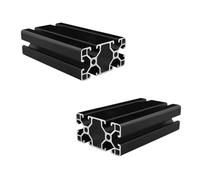 Coavoo 4080 Aluminium Extrusion 300mm Length T Slot Black, （2Pcs / Pack） Aluminium Profile 40mm x 80mm 40 Series European Standard Anodized Frame for 3D Printer Parts and CNC DIY