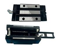 Coavoo EGH25CA Linear Slider Block, 2pcs 25mm EG25 Square Bearing Slider Block with 2 Sets EV25 Self-Lubricating Dust-Proof Oil Box Dustproof Accessories for Guideway Rail as CNC Kit Part Replacement
