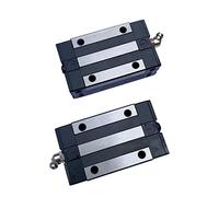Coavoo Pack of 2 HGH20 Bearing Blocks, 20 mm HG20 Linear Motion Ball Bearing Sledge Slider The CA Blocks for Square Linear Sliding Guide Rail HGH20 HGR20 as CNC Kit Part Replacement