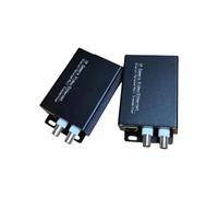 Coax Cable Camera Extender Pair for Building Camera Wiring, Ethernet Video Link Setup with RJ45 Port, Metal Housing and Mounting Ears