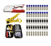 Coax Cable Crimper Kit - RG6/RG59/RG11 Tool Set with Bag