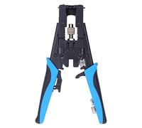 Coax Cable Crimper, Multifunctional Compression Connector Tool for RG59 RG58 RG6 Coaxial Cables with F BNC Connectors, Alloy Steel Crimping Pliers with Ergonomic