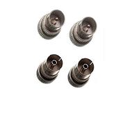 COAX COAXIAL TV AERIAL CONNECTOR PLUGS 2 X MALE 2 X FEMALE METAL