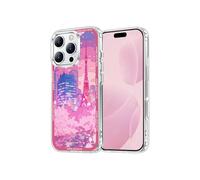 Coaxbnue Cute Cartoon Animation Aesthetic Landscape Design is Soft, Shockproof and Protective, with a Transparent Case for iPhone (Pink Winter, for iPhone 14Pro(6.1inch))
