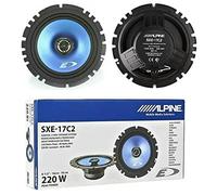 Coaxial 2 speakers compatible with ALPINE SXE-17C2 2 way 16.50 cm 165 mm 6.5" 40 watts rms 220 watts max standard car housings, per pair