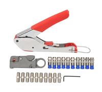 Coaxial Cable Crimper Coax Wire Stripper Crimping