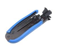 Coaxial Cable Crimping Tool, Professional RG59 RG6 Compression Tool, Ergonomic Steel Wire Crimper for Metric & Inch F Connectors Cable TV Satellite Home Theater