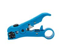 Coaxial Cable Stripper Rg11 Rg59 for Multi Functional Rg6 Rg7 | ABS Body, Blue Finish, Strips Coaxial and Inner Conductor, for Cat5e Cat6 Utp Stp