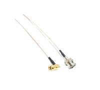 Coaxial Connector, 5pcs SMA Male To BNC Coaxial Right Angle Connector Cable | 50 Ohm, 8cm-2m Lengths(25CM)