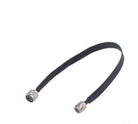 Coaxial RF Cable 40cm Window Pass N Male to N Female 50 Ohm for Satellite Data Transmission LAN and Microwave Component Use