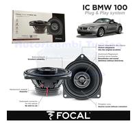 Coaxial Speakers FOCAL Plug And Play IC BMW 100 For BMW Z4 E85