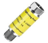 Coaxial Surge Lightning Protector for Cable TV,Surge Protector for TV Antenna and Satellite in-Line 75 ohm 5-2400MHz.