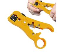 Coaxial Wire Stripper - Wire Stripper Tool | Universal Preparation Tool for Wire Strippers | Multifunctional and Fast Equipment for the Preparation of Network and Coaxial Cables, Electrical