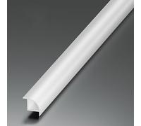 Coayuou Aluminium Corner Strip for Wall Tiles, Round Edge Protection, 6-18 mm, 3 x 100 cm, Scratch Protection for Bathroom and Kitchen Tiles (Floral White, 6 mm)