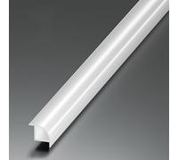 Coayuou Aluminium Corner Strip for Wall Tiles, Round Edge Protection, 6-18 mm, 3 x 100 cm, Scratch Protection for Bathroom and Kitchen Tiles (White, 12 mm)