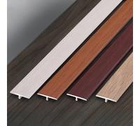Coayuou Aluminium Door Strip, 90 cm, Pack of 3, End Strip, Laminate, T-Profile, Tile End Profile, Protection Against Wear and Tear for Laminate, Parquet and Vinyl (Option 1.40 mm)