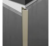 Coayuou Aluminium Outer Corner Profile for Tiles 5.5-18.5 mm 3 x 100 cm Corner Protection Tile End for Wall Cladding Rustproof for Wet Rooms and Highly Frequent Areas (Gunmetal Grey, 18.5 mm)