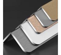 Coayuou Corner Protection Edges 90cm* 3 Pieces Edge Protection Made Of Aluminum Angle Profile Against Wear Angle Profile Protects Corners And Walls Indoors From Bumps And Scratches(Bernstein,26*26mm)
