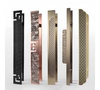 Coayuou Door Handle Made of Aluminium Alloy Door Handle Single Sided 1 Pair Bar Handle Length 400/600/800/1200/1500 mm Modern Design, Rust and Weather Resistant (B Red Bronze, 800 mm)