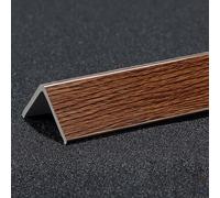 Coayuou Edge Protector Strip Corner Guard Profile Self-Adhesive PVC Wood Grain Trim 80cm*3pcs Easy To Install & Ideal For Home, Protects Wall And Floor Edges From Damage(Walnut,25mm)