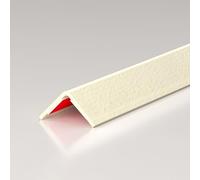 Coayuou End Profile 100 cm x 3 Pieces PVC Angle Profile Durable Self-Adhesive Strips Corner Protection Profile Protects Wall Edges in the Entrance Area and Living Room from Wear (Wood Grain Beige, 2.5