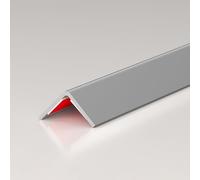 Coayuou End Profile 100 cm x 3 Pieces PVC Angle Profile Durable Self-Adhesive Strips Corner Protection Profile Protects Wall Edges in the Entrance Area and Living Room from Wear (Beige Grey, 3.6 x 3.6