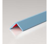 Coayuou End Profile 100 cm x 3 Pieces PVC Angle Profile Durable Self-Adhesive Strips Corner Protection Profile Protects Wall Edges in the Entrance Area and Living Room from Wear (Blue, 4 x 4 cm)