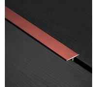Coayuou End Strip, Floor Aluminium Profiles, 90 cm, Pack of 3, Transition Strips, T-Shape Strips, End Strips, Ideal for Modern Living Rooms and Commercial Use (Red, 1.5 cm)