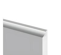 Coayuou Finger Edge Pull 4 Pack Concealed Cupboard Handle Aluminium Alloy Draw Handles Furniture Handles Sturdy, Scratch-Resistant for Kitchen, Living Room & Bathroom(Grau,L:50cm)