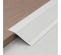 Coayuou Floor Transition Strip Laminate Flooring Edge Trim 90cm*3pcs Door Threshold Ramp For Height Adjustment 8-15,10-30,10-35mm Between Rooms Or Floors In Homes And Offices(Diamond White,100mm)