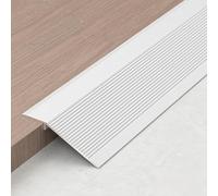 Coayuou Floor Transition Strip Laminate Flooring Edge Trim 90cm*3pcs Door Threshold Ramp For Height Adjustment 8-15,10-30,10-35mm Between Rooms Or Floors In Homes And Offices(Diamond White,70mm)