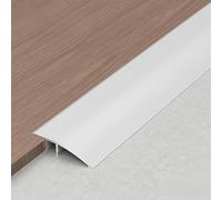 Coayuou Floor Transition Strip Laminate Flooring Edge Trim 90cm*3pcs Door Threshold Ramp For Height Adjustment 8-15,10-30,10-35mm Between Rooms Or Floors In Homes And Offices(Diamond White,42mm)